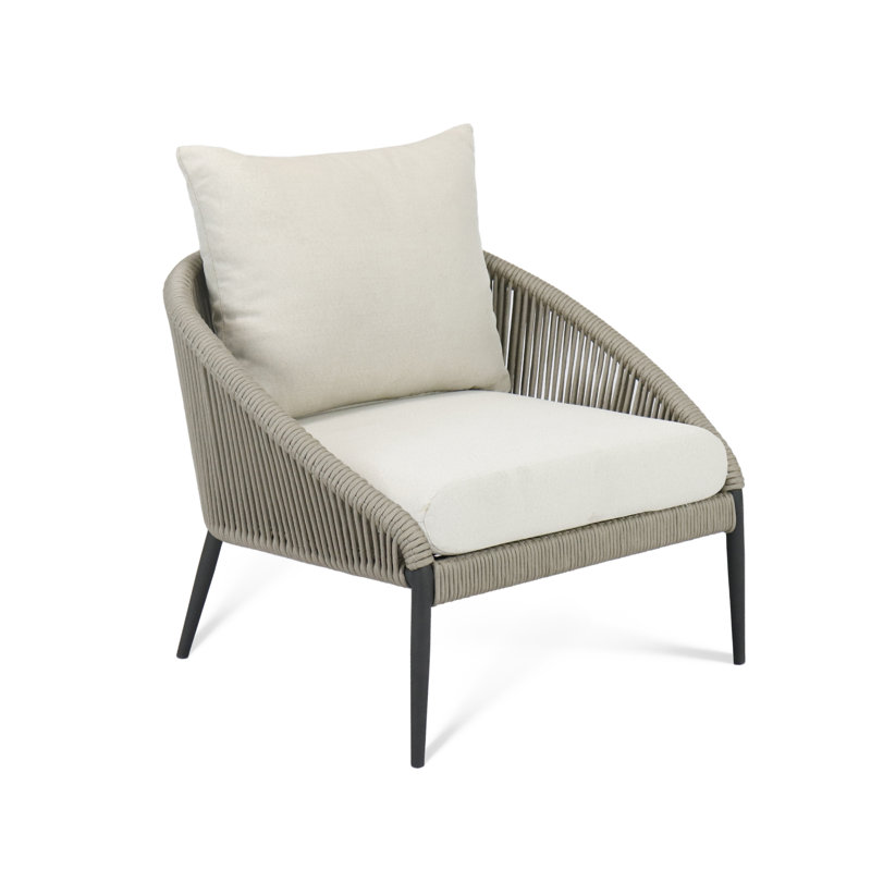 Rodona Outdoor Lounge Chair, Canvas Natural Sunbrella® Canvas