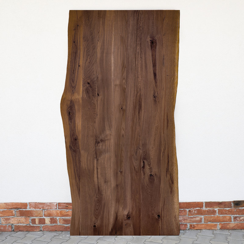 Yayla Solid Oak Barn Door, 220cm H x 90cm W x 3.5cm D, Brown