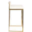 Tabouret Dayan blanc avec base chromée-841961050-841961048