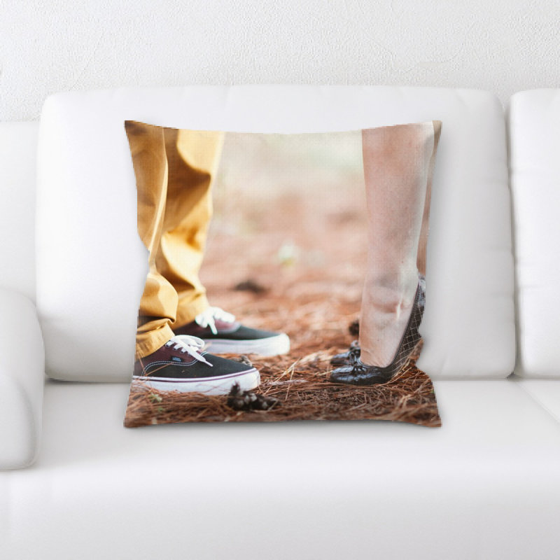 Housse et insert de coussin carré en pieds
