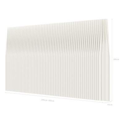 Trapezoidal Accordion Paper Partition Wall, Movable Foldable Paper Room Divider, Freestanding Bendable Screen for Studio, Office & Living Room