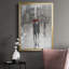 «Rain in the City I», toile encadrée de qualité supérieure - prête à être accrochée-92868121-92868124