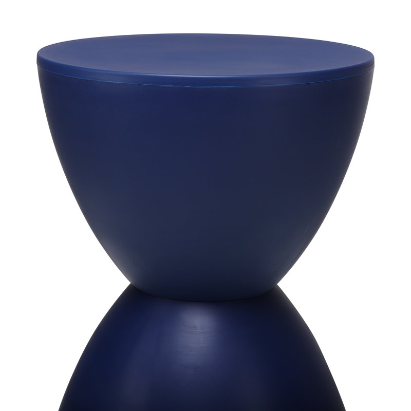 Tabouret d'appoint en plastique Burgess, Bleu