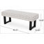 Upholstered Button Tufted Bench, and Bronze Simple design, comfortable and durable, multi-functional bench