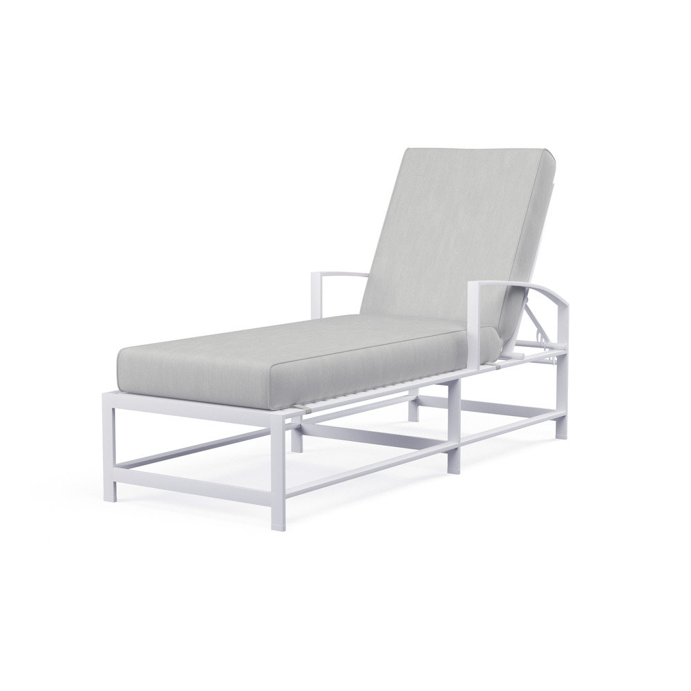 Bristol 26" Sunbrella® Patio Chaise Lounge, Canvas Granite Sunbrella® Canvas