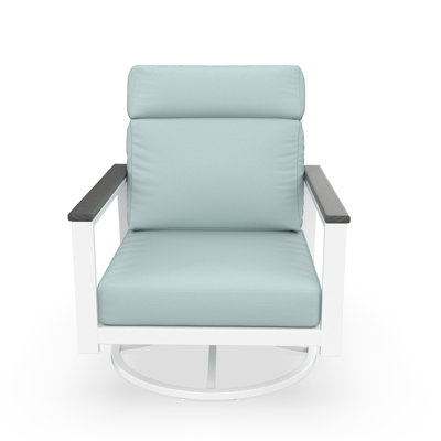 Townsend Metal Outdoor Rocking Chair With Sunbrella Cushion by Birch Lane