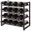 Berto Wine Bottle Rack Black