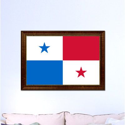 « panama country flag », impression sur toile encadrée