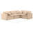 Itala Velvet L-Shaped Sectional Reversible-94482401