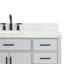 Meuble-lavabo simple en bois massif 54 po avec lavabo en marbre Carrara de 1,5 po Thornaby-1419856120-1454304572