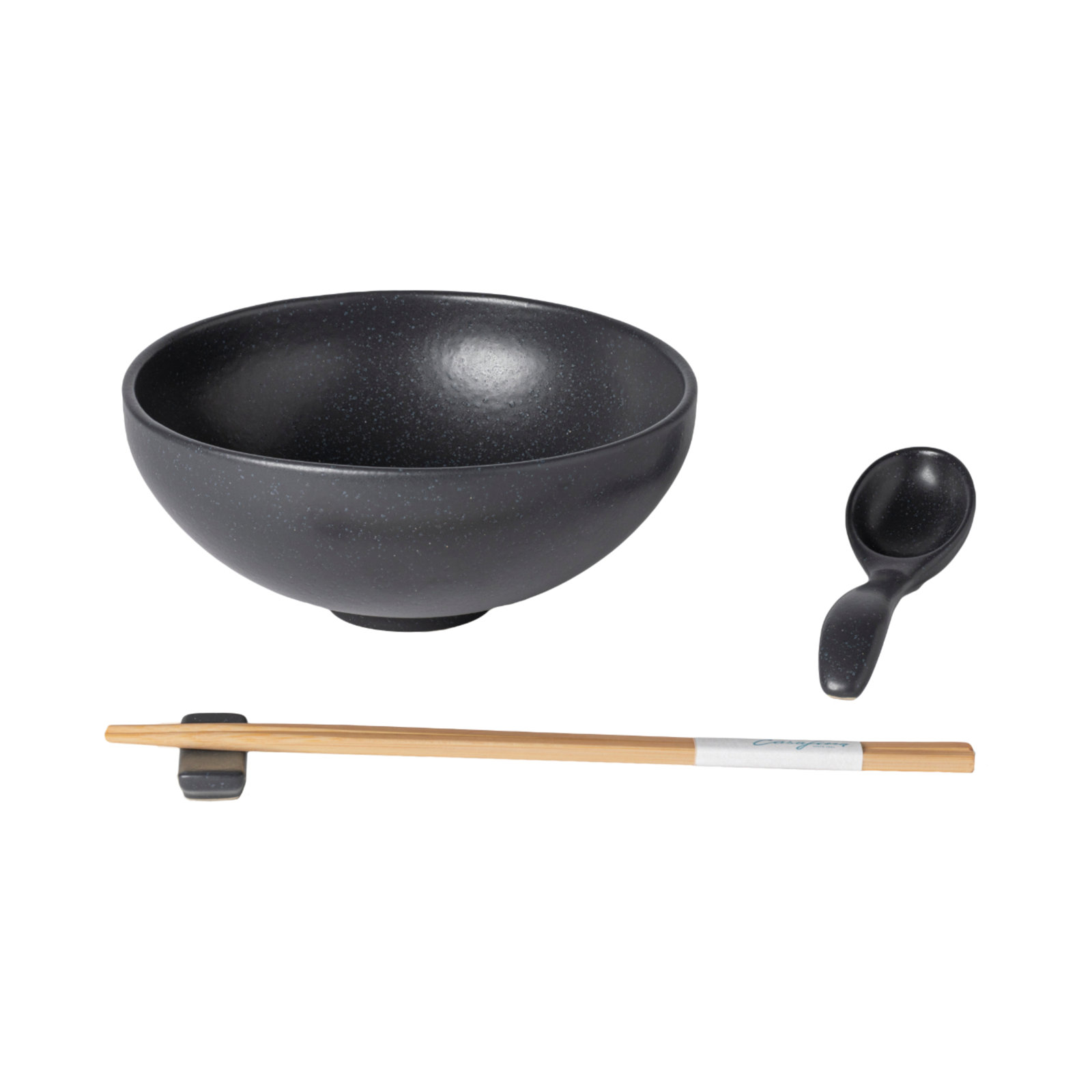 Casafina Pacifica Ramen Bowl Set, Seed Gray