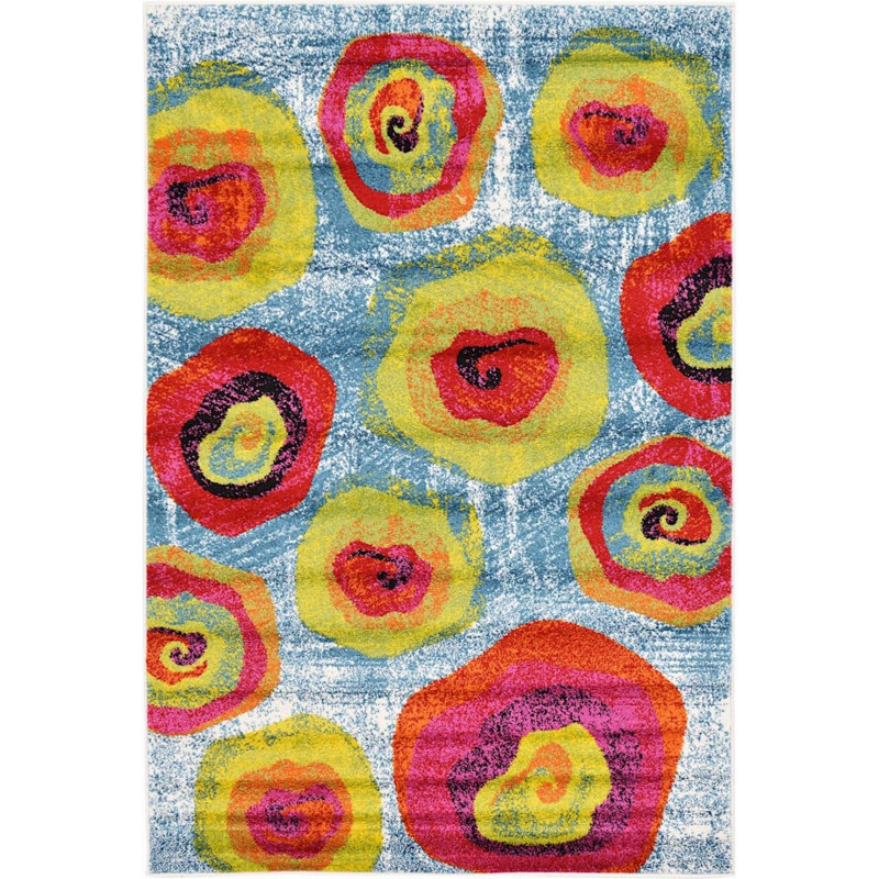 Tanguay Abstract Indoor Rug, Rectangle 4' x 6'