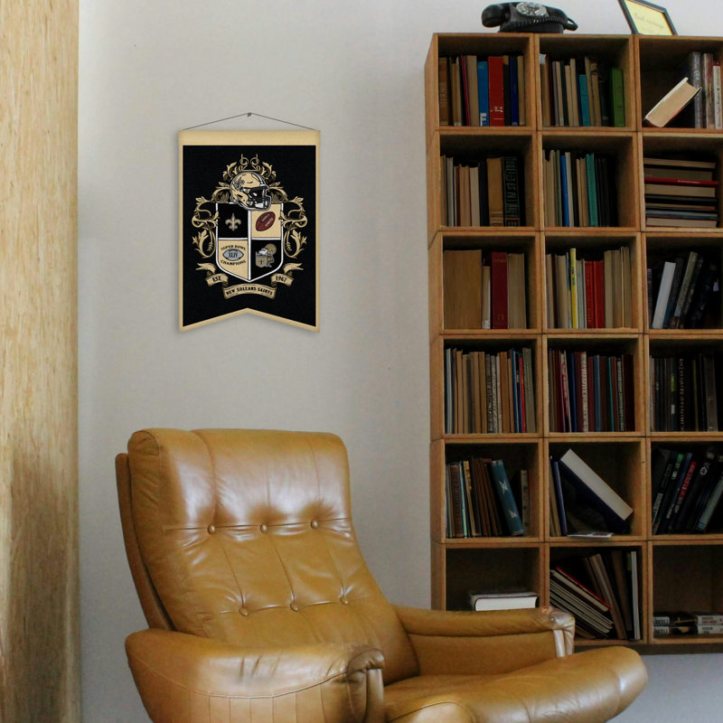Décoration murale NFL New Orleans Saints Crest | 15 x 22 po