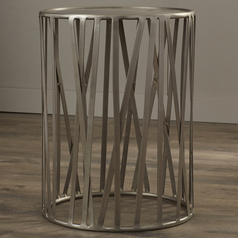 Kruse Iron 15.5"W Drum Side Table
