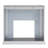 Trandling Mirrored Faux Marble Fireplace
