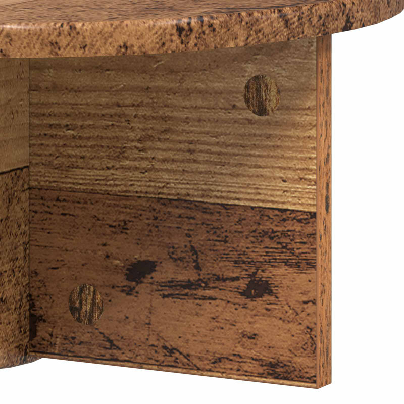 Floating Shelf, 19cm H x 38cm W x 19cm D, Old Wood