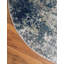 Tapis rond rond en pierre spirituelle ikat