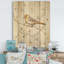 Birds on Blossom II - reproduction de ferme sur bois de pin naturel-37111376
