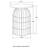 Natural and Gunmetal Wire Frame Side Table
