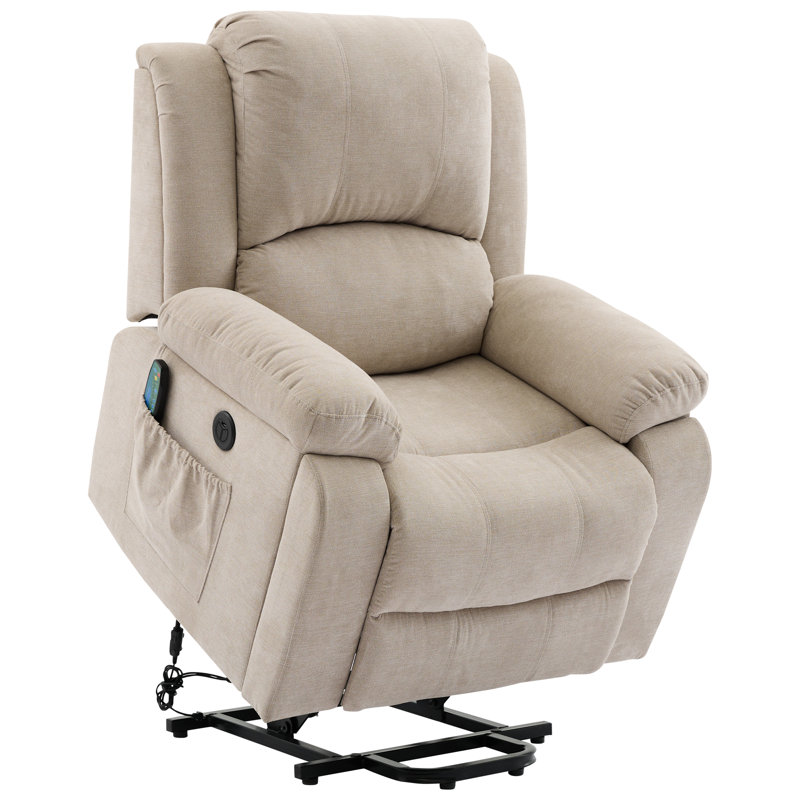 Saaskia Heated Massage Chair, Beige
