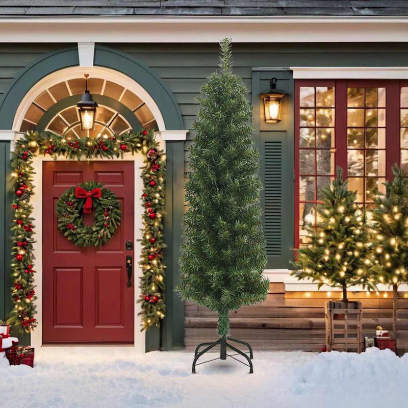 Mince arbre de Noël artificiel, 47.2", Basic, Vert