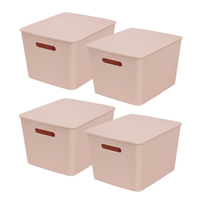 GLAD Storage Bin with Lid, Pack of 4