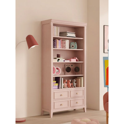 French Retro and Simple Pink Display Cabinet