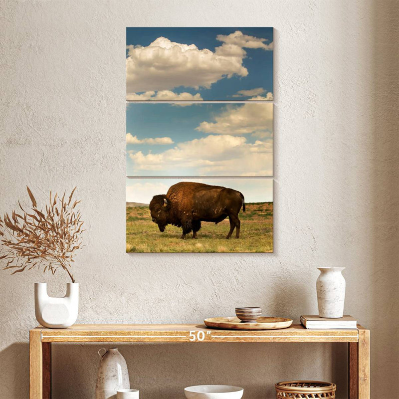 Brampt Rocky Mountain Bison, 38" H x 24" W