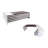 Leon 87″ Wood Office Furniture Set of 3pcs