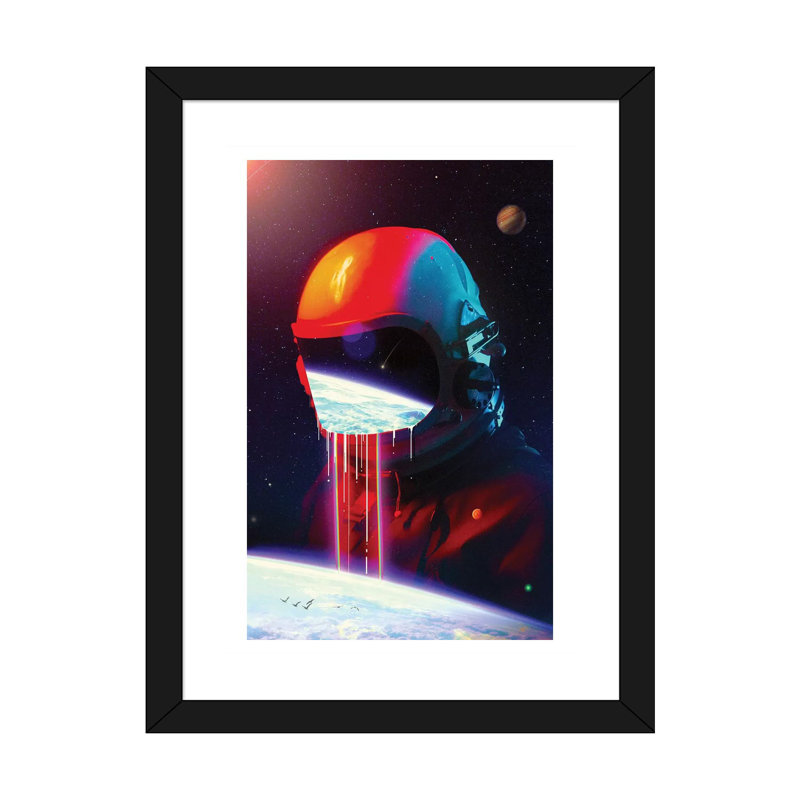 " Leak " by Nicebleed, 32" H x 24" W x 1" D, Black Framed