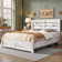 Oceant Farmhouse Bed Frame with 49.2" Barn Door Headboard