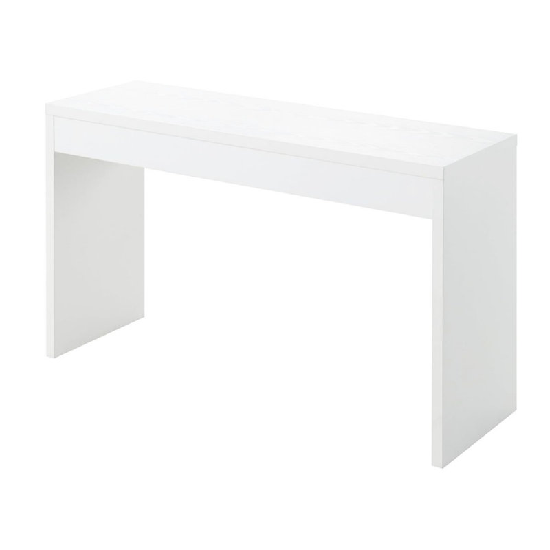 Console Desk Table, White