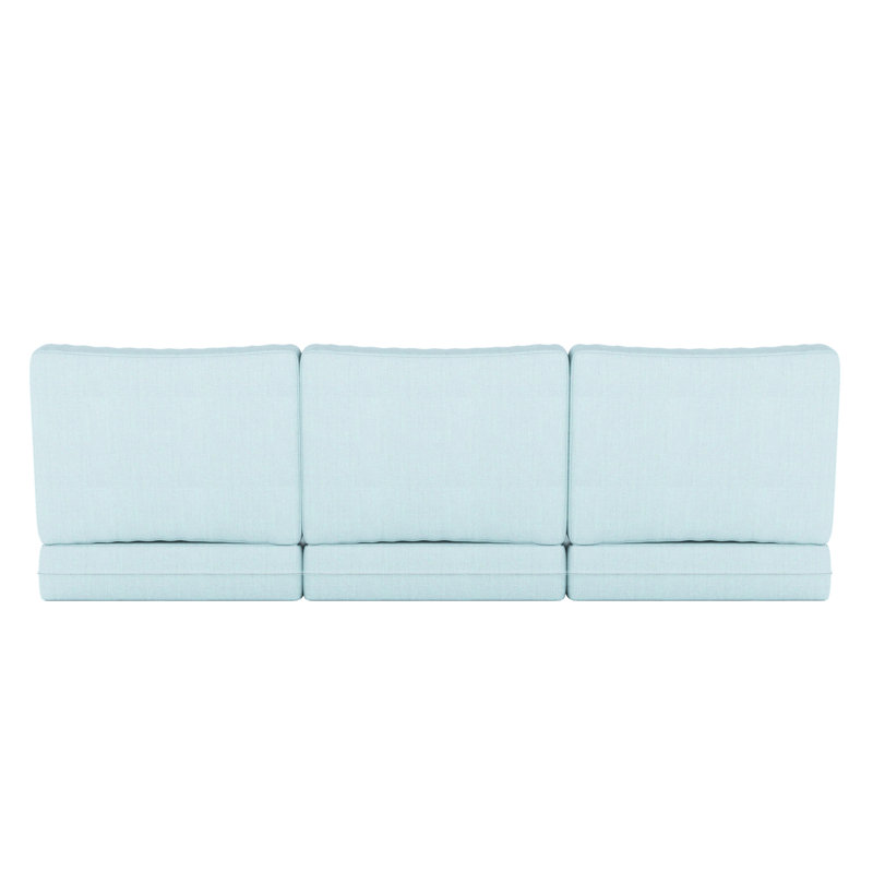 Sunbrella® Outdoor Sofa Seat / Back Cushion, Sunbrella Bliss Dew