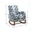 Chaise berçante rembourrée Abigial
