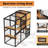 Large 4 Tiers Cat Catio Connect To Window，catio Outdoor Cat Enclosure-1276814335