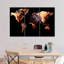 «World Map Antelope Canyon World Map», reproduction sur toile 3 pièces par Globetrotter Studio-93060997