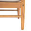 Canapé d'extérieur sans accoudoirs en bois d'acacia Terassi, finition teck clair avec coussin beige