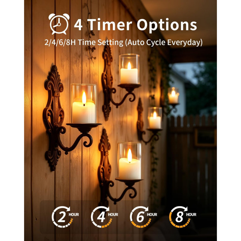 Acrylic LED Candles with Remote, 4cm x 6.5cm Flameless Candles lights Battery Operated, Rechargeable Tea Lights Candles for Party Wedding Birthday Halloween Christmas Home Decoration(White， 6 Pack)