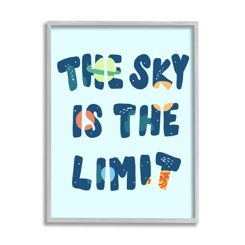 Sky Is The Limit, H 14 po x l 11 po, Estampe numérique Farmhouse