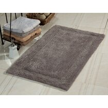 MontVoo Bath Mat Rug 17 inchx27 inch Quick Dry Super Absorbent Rubber Backed Bath Rugs Mats for Bathroom Non Slip Gray Bathroom Rugs Washable, Size