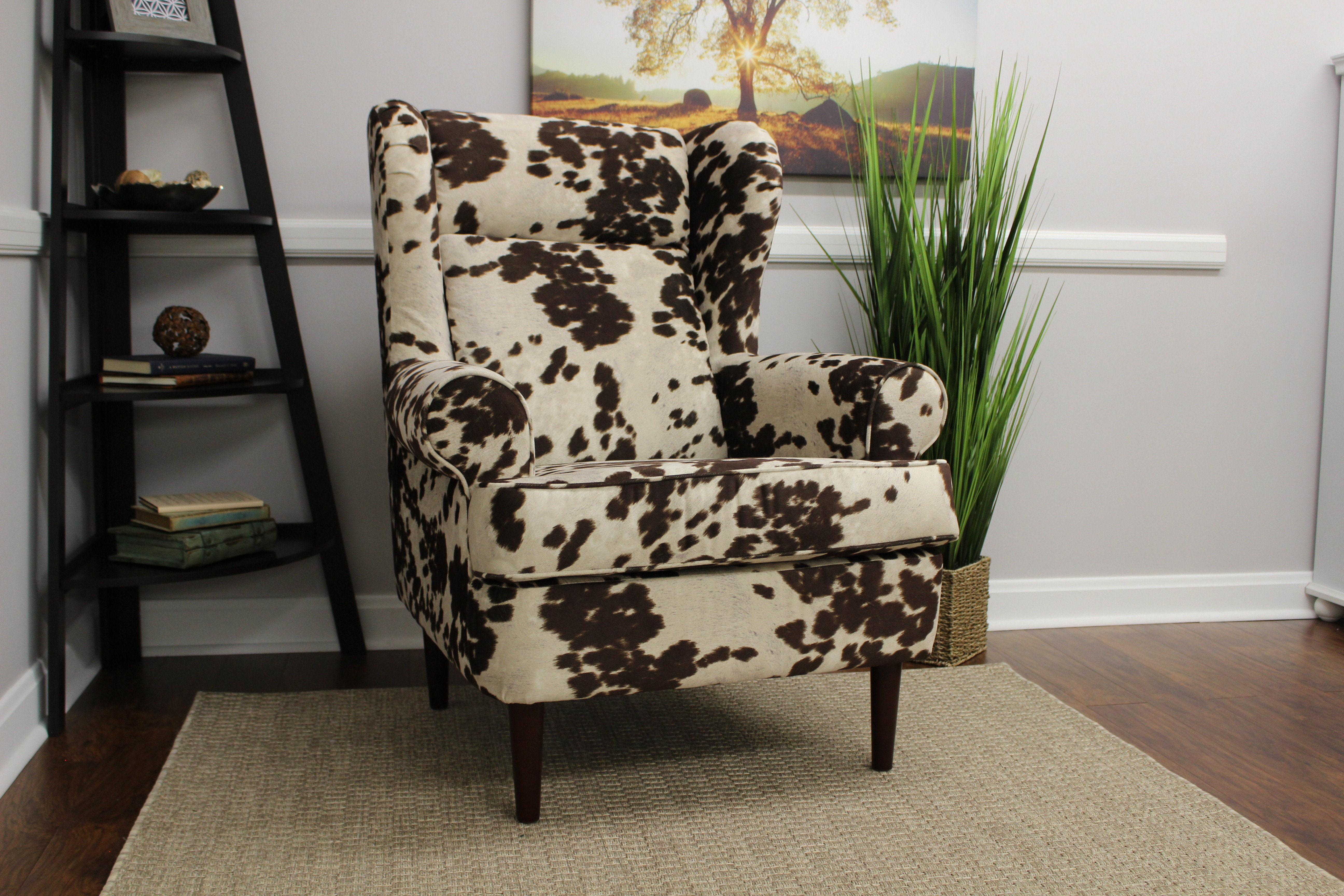 Baskin Upholstered Wingback Chair