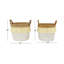 Ensemble de 2 paniers ronds en osier