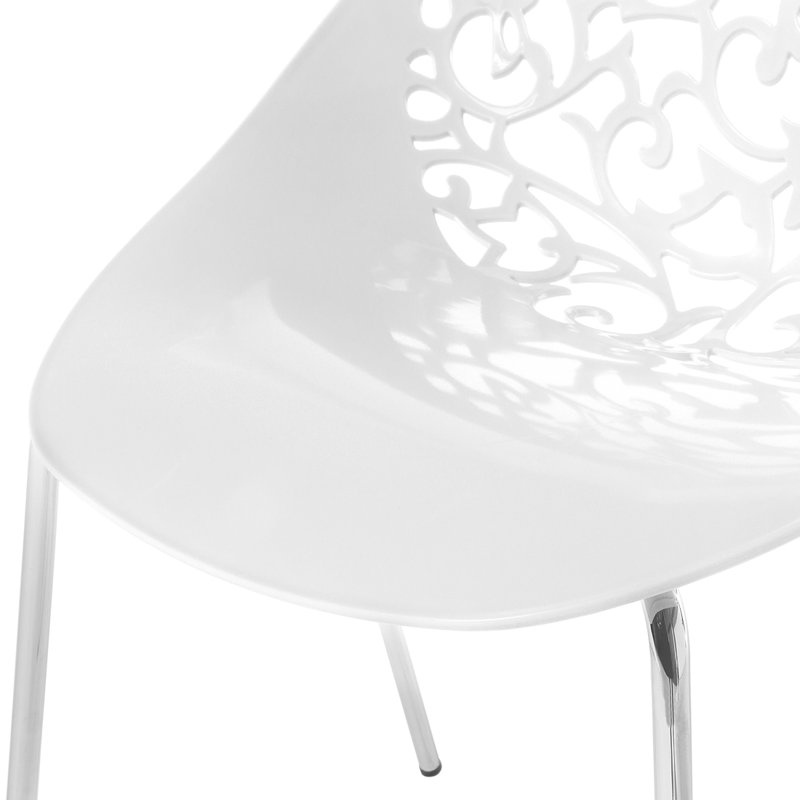 Talmadge 42cm H Stacking Side Chair, White