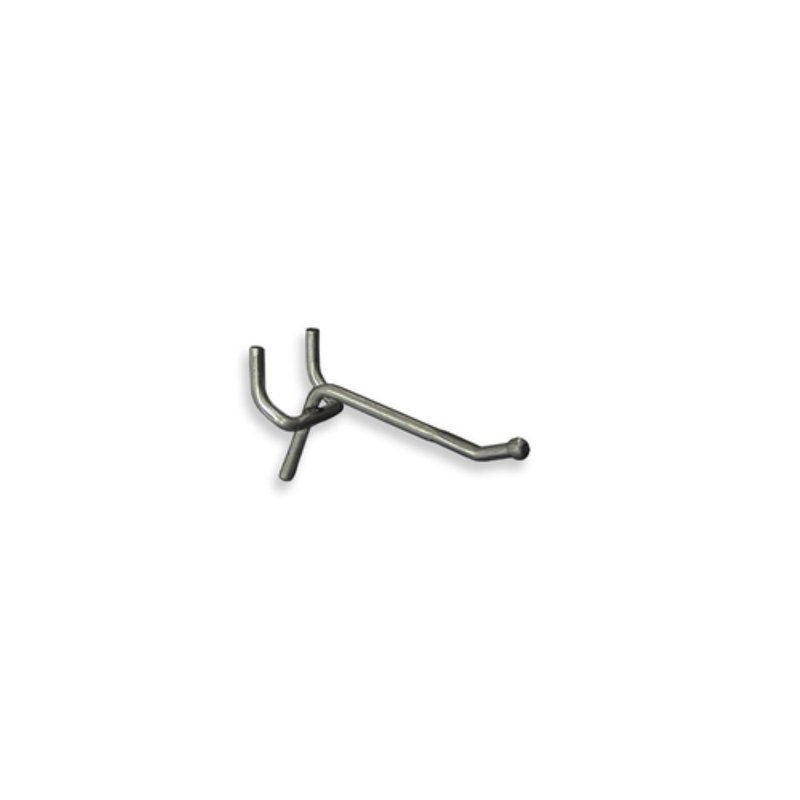 2-Inch Galvanized Metal Pegboard Hook, 50-Pack