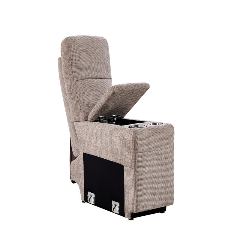 Fauteuil inclinable à deux moteurs - massage thermique, profondeur de 12,04 po, position infinie du fauteuil de 35,2 po et fonction de massage, rembourrage en mousse