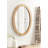 Burlwood Oval Wall Mirror