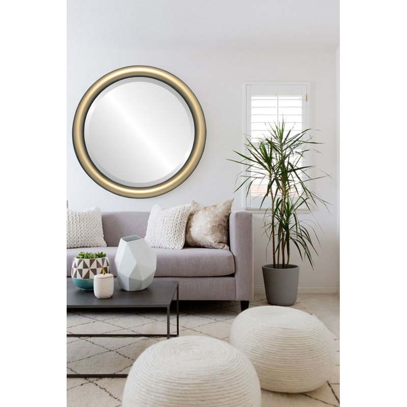Miroir d'appoint Rowles, 19 po x 19 po, Désert doré