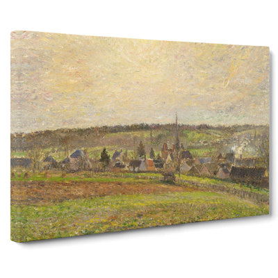 French Countryside by Camille Pissarro - Wrapped Canvas Painting