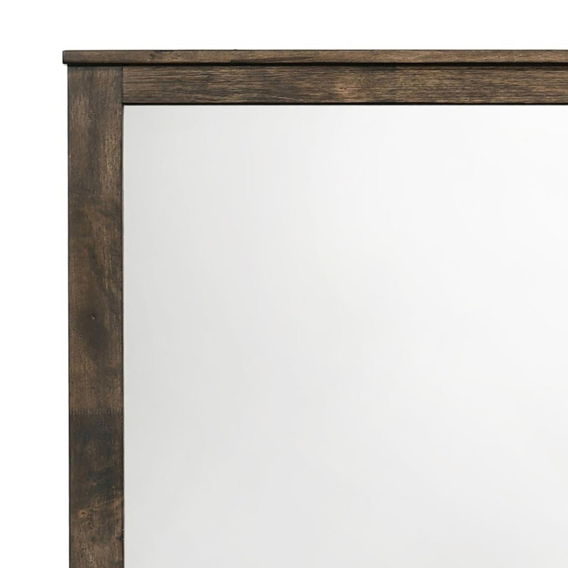 Miroir de commode en bois massif Bridan