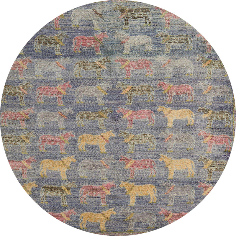 Align Abstract Indoor Rug, Round 6'
